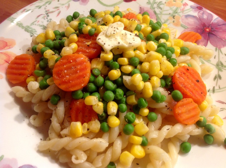 Pasta with mixed vegetables